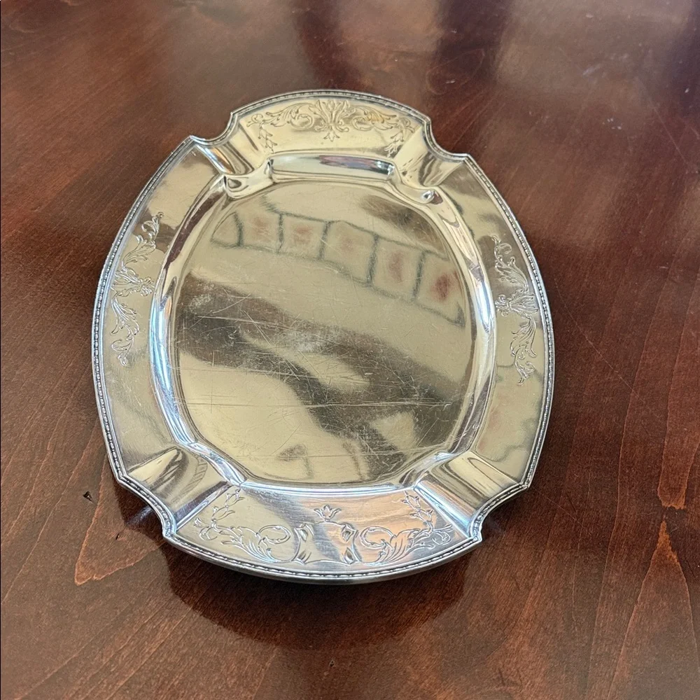 W.D.SMIDT Co.Elegant Silver Plated Serving Tray, EUC